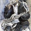 Jazz Saxophonist John Coltrane yellow